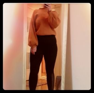 Burnt orange  sweater.